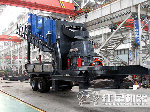 配圓錐破碎機(jī)的青石移動(dòng)碎石機(jī) 配圓錐破碎機(jī)的青石移動(dòng)碎石機(jī)