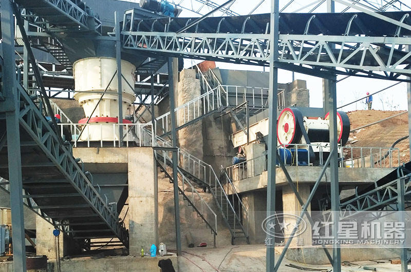 河卵石、青石破碎生產線現場2