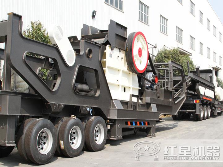 顎式移動(dòng)破碎機(jī)，破碎比大，故障率低