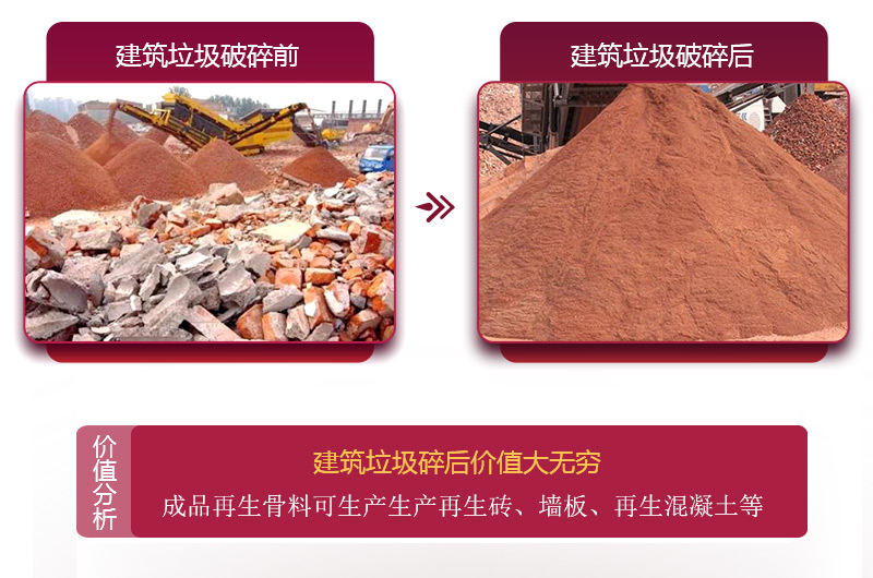 建筑垃圾破碎后利潤增長，價格大大提升