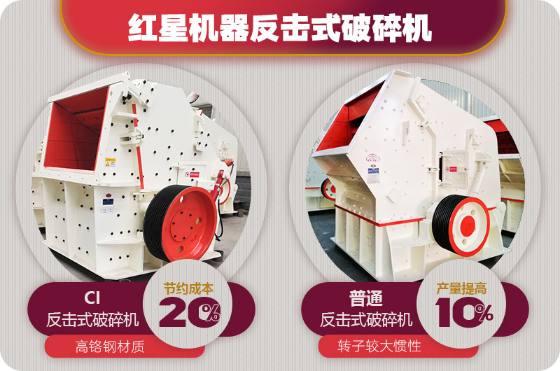 反擊式破碎機(jī)投資成本少,但出料更均勻 反擊式破碎機(jī)投資成本少,但出料更均勻