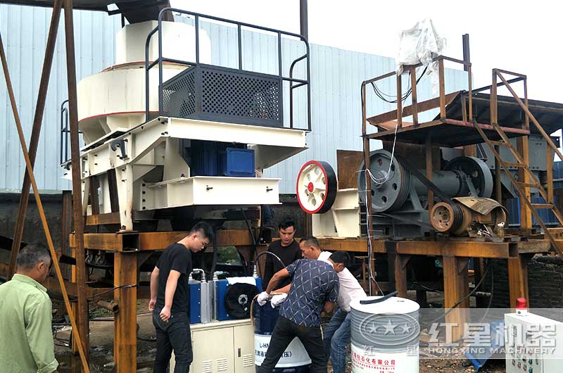 河北客戶(hù)石子制沙廠(chǎng)