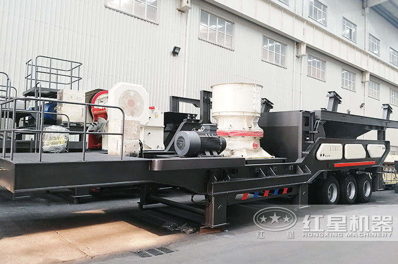 圓錐破車(chē)載制砂機(jī)，產(chǎn)量高針片狀少