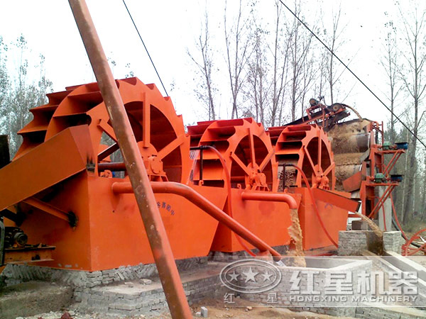 洗砂機作業現場圖 洗砂機作業現場圖