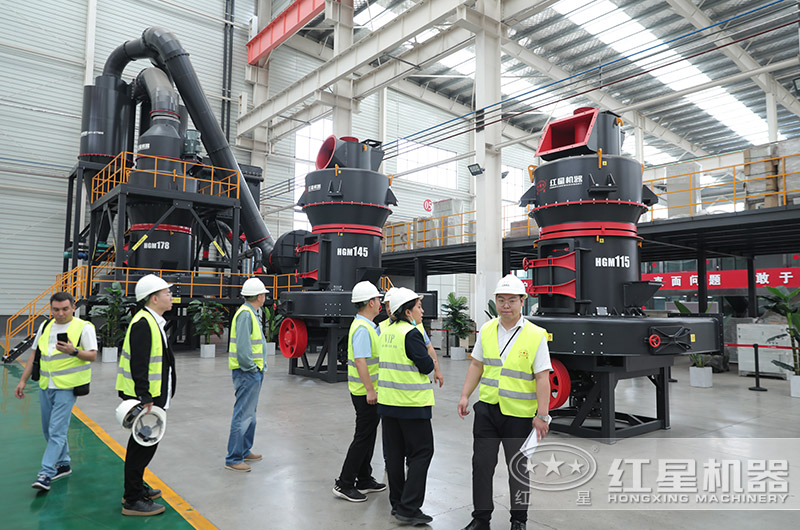 客戶來(lái)廠考察雷蒙磨粉機(jī)設(shè)備