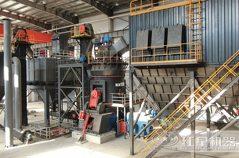 日產300噸石膏粉生產現場